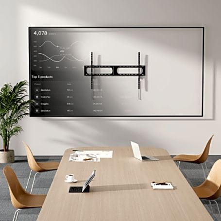 Soporte De Pared Para Pantallas Super Heavyduty  Inclinación Ajustable Compatible Con Pantallas Hasta 140  Capacidad De Carga Ha