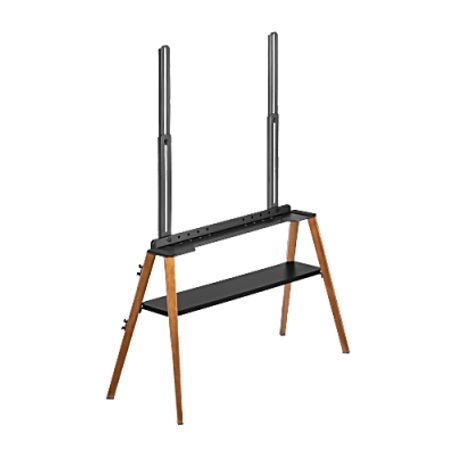 soporte de tv easel studio tv floor stand  compatible vesa 200x200 a 600x400  para pantallas de hasta 75 pulgadas  capacidad de