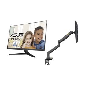 kit de montaje de escritorio articulado  monitor profesional ultra delgado 27” full hd