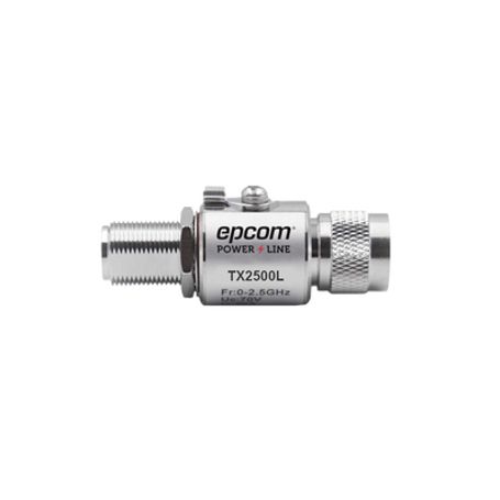 Protector De Linea Coaxial Tipo Tubo De Gas Y Paso De C.d. Para 02.5 Ghz 750w Y 0.2 Db De Perdida Por Inserción