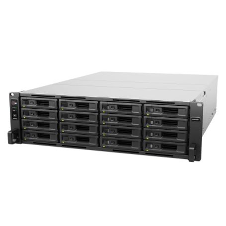 servidor de almacenamiento rackstation rs2825rp  16 bahias  3u  hasta 560 tb  rendimiento 35191790 mbs  fuentes de alimentación
