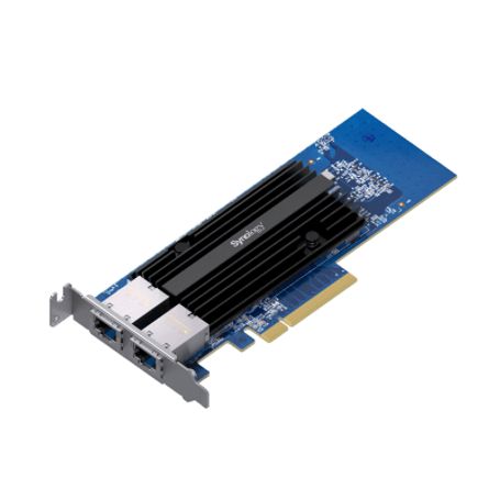 adaptador de red synology e10g30t2  doble puerto 10 gbe  pcie 30 x8  compatible con synology  link aggregation  garantia de 5 a