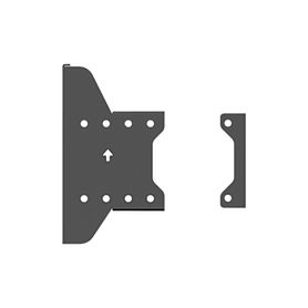 accesorio placa para montaje doble de pantallas para exhibicion de pared a pared dimensiones 2252 mm x 1262 mm x 95 mm242082