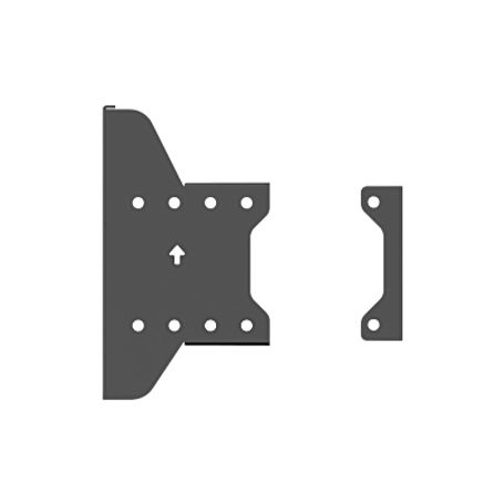 Accesorio Placa Para Montaje Doble De Pantallas Para Exhibicion De Pared A Pared Dimensiones 225.2 Mm X 126.2 Mm X 95 Mm