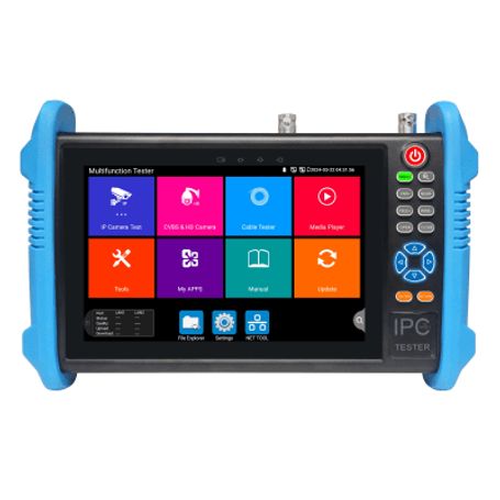 Tester De Video Profesional  Pantalla 7  Prueba Ip/hd/analógicas  Tvi/cvi/ahd/cvbs  Ip Onvif  4k/8k  H.264/h.265  Hdmi  Ptz  Sca