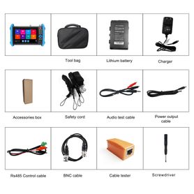 tester de video profesional  pantalla 7  prueba iphdanalógicas  tvicviahdcvbs  ip onvif  4k8k  h264h265  hdmi  ptz  scanner ip 
