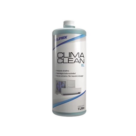 clima clean bl limpiador a base ácida que garantiza una limpieza profunda y profesional en derpentines de minisplits mejorando 