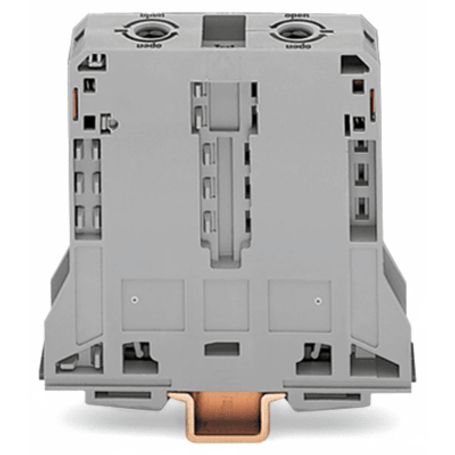borna de paso para 2 conductores 95 mm² power cage clamp montaje en carril din 35 x 15 tensión asignada 1000 v corriente a
