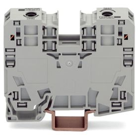 borna de paso  2 conductores  35 mm²  power cage clamp  montaje en carril din 35 x 15  poliamida pa66  gris  tensión 1000 v  co