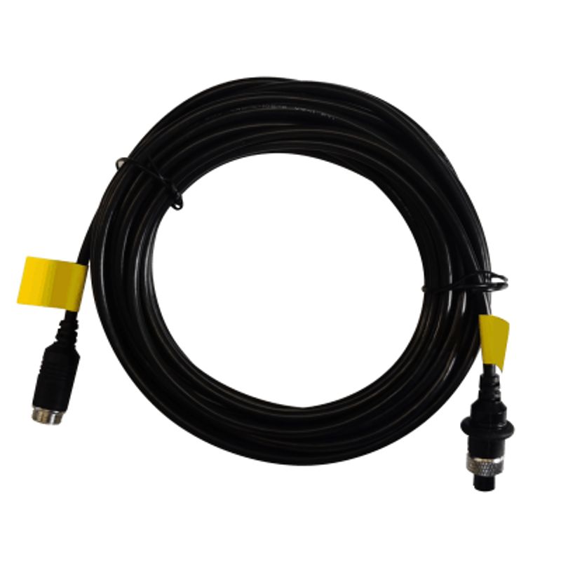 Cable Extensor De Video Y Audio De 12 Metros / Conector Tipo Aviación / Compatible Con Cámara Turbo Móvil Hikvision