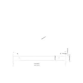 accesorio  perfil rectangular para interconexión de patas de videowall led  longitud 1200 mm  ancho 56 mm  incluye tornillos m8