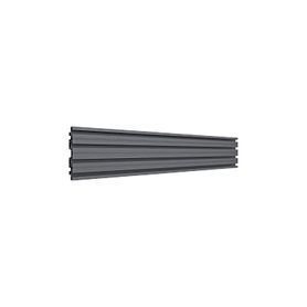 accesorio riel de aluminio con longitud 1750 mm  ancho 120 mm  espesor 9 mm  incluye tapas y tornillos  compatible con estructu