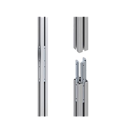 Accesorio  Riel De Aluminio Longitud 1670 Mm  Ancho 40 Mm  Altura 40 Mm  Diseno Modular  Tapas De Riel Incluidas