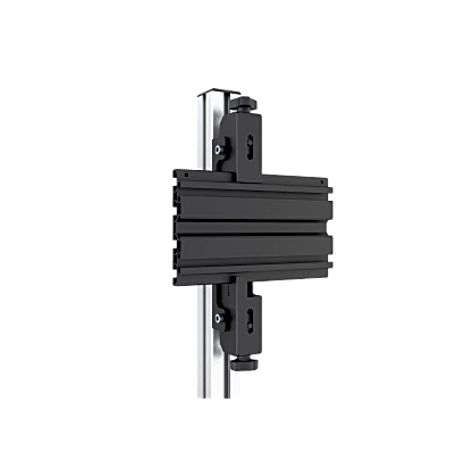 Accesorio  Riel De Aluminio Longitud 1670 Mm  Ancho 40 Mm  Altura 40 Mm  Diseno Modular  Tapas De Riel Incluidas