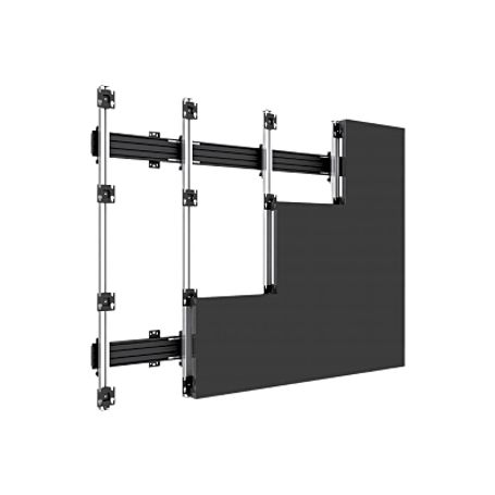 Accesorio Riel De Aluminio Con Longitud De  2380mm Compatible Con Estructura Para Videowall   Diseno Modular   Incluye Tapas De 