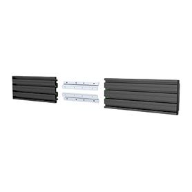accesorio riel de aluminio con longitud 1000 mm   incluye tapas laterales   compatible con estructura para videowall  diseno mo