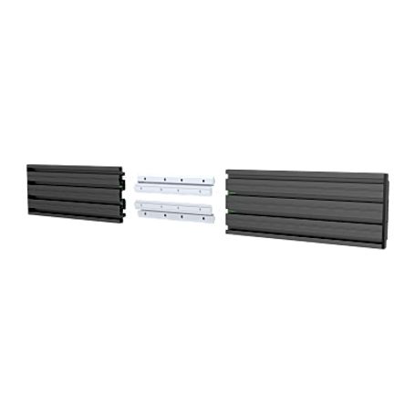 Accesorio Riel De Aluminio Con Longitud 1000 Mm   Incluye Tapas Laterales   Compatible Con Estructura Para Videowall  Diseno Mod