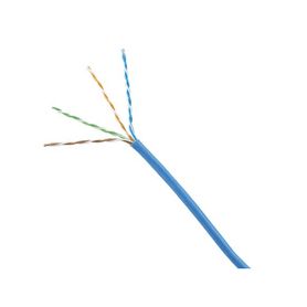 bobina de cable utp 305 m de cobre azul categoria 6 24 awg 1000mbps lszh bajo humo cero halógenos de 4 pares