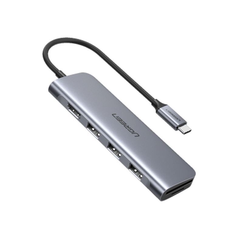 Hub Usbc Multipuertos / Hdmi 4k30hz  / 3 Puertos Usba 3.0 / Lector Tarjeta Sdtf (uso Simultáneo) / 6 En 1 / Carcasa De Aluminio.
