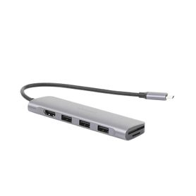 hub usbc multipuertos  hdmi 4k30hz   3 puertos usba 30  lector tarjeta sdtf uso simultáneo  6 en 1  carcasa de aluminio206904