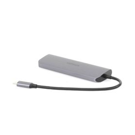 hub usbc multipuertos  hdmi 4k30hz   3 puertos usba 30  lector tarjeta sdtf uso simultáneo  6 en 1  carcasa de aluminio206904