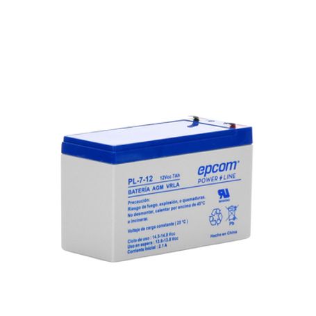 Bateria 12 Vcc / 7 Ah / Ul / Tecnologia Agmvrla / Para Uso En Equipo Electrónico Alarmas De Intrusión / Incendio/ Control De Acc