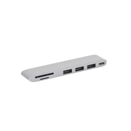 Hub Usbc (thunderbolt 3) 6 En 2  3 Puertos Usb3.0  1 Usbc (pd 100w)  Transferencia De Video Y Datos  Memoria Sd Micro Sd (tf) Us
