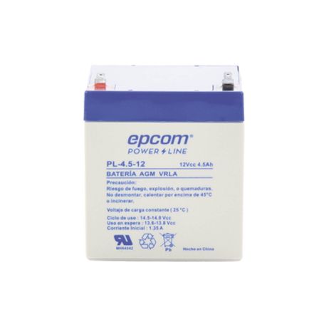 Bateria 12 Vcc / 4.5 Ah / Ul / Tecnologia Agmvrla / Para Uso En Equipo Electrónico Alarmas De Intrusión / Incendio/ Control De A