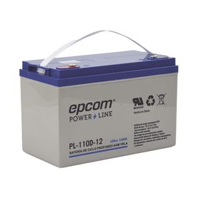 bateria 12 vcc  110 ah  ciclo profundo  agmvrla  uso en aplicación fotovoltaica terminales tipo tornillo hex m671055