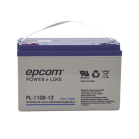 bateria 12 vcc  110 ah  ciclo profundo  agmvrla  uso en aplicación fotovoltaica terminales tipo tornillo hex m671055