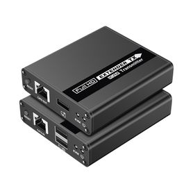 kit extensor kvm hdmi y usb  40m 4k30hz 40m  1080p60hz  cat 6 6a y 7  cero latencia  hdr  salida loop  uso 247  salida de audio