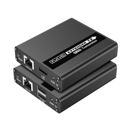 Kit Extensor Kvm (hdmi Y Usb)  40m 4k30hz 40m  1080p60hz  Cat 6 6a Y 7  Cero Latencia  Hdr  Salida Loop  Uso 24/7  Salida De Aud
