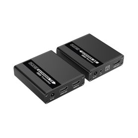 kit extensor kvm hdmi y usb  40m 4k30hz 40m  1080p60hz  cat 6 6a y 7  cero latencia  hdr  salida loop  uso 247  salida de audio