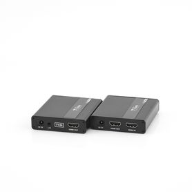 kit extensor kvm hdmi y usb  40m 4k30hz 40m  1080p60hz  cat 6 6a y 7  cero latencia  hdr  salida loop  uso 247  salida de audio