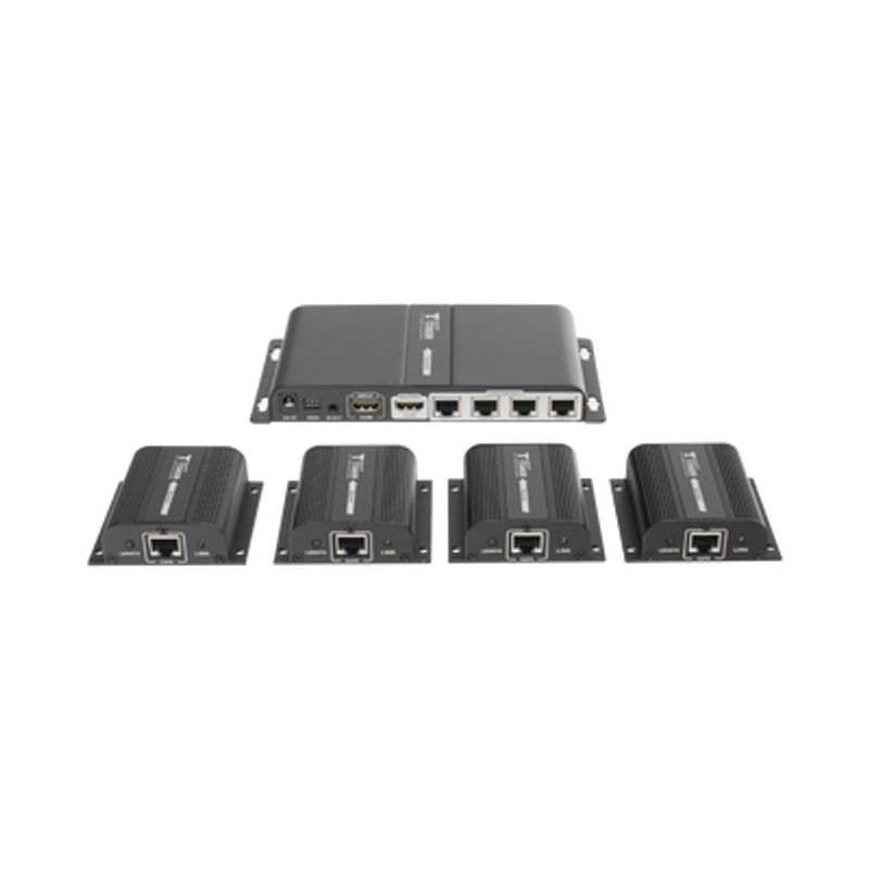 Kit Divisor Y Extensor Hdmi (extender Splitter)  / Divide 1 Fuente Hdmi A 4 Pantallas / Extiende La Senal Hdmi Hasta 40 M / Reso