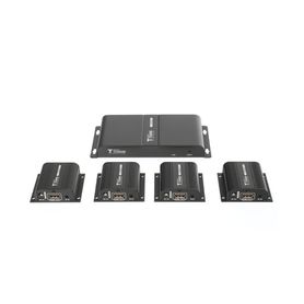 kit divisor y extensor hdmi extender splitter   divide 1 fuente hdmi a 4 pantallas  extiende la senal hdmi hasta 40 m  resoluci