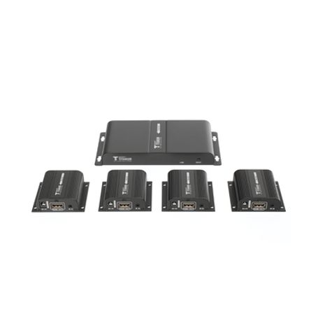 Kit Divisor Y Extensor Hdmi (extender Splitter)  / Divide 1 Fuente Hdmi A 4 Pantallas / Extiende La Senal Hdmi Hasta 40 M / Reso