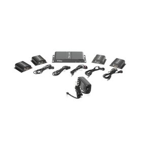 kit divisor y extensor hdmi extender splitter   divide 1 fuente hdmi a 4 pantallas  extiende la senal hdmi hasta 40 m  resoluci