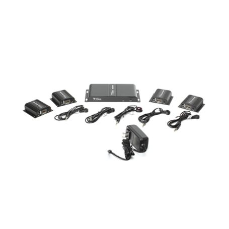 Kit Divisor Y Extensor Hdmi (extender Splitter)  / Divide 1 Fuente Hdmi A 4 Pantallas / Extiende La Senal Hdmi Hasta 40 M / Reso