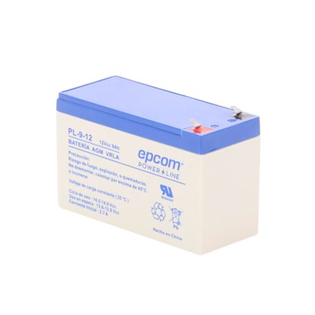 Bateria 12 Vcc / 9 Ah / Ul / Tecnologia Agmvrla / Para Uso En Equipo Electrónico Alarmas De Intrusión / Incendio/ Control De Acc