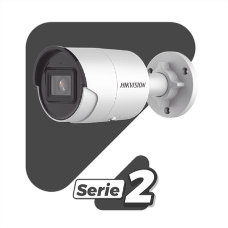 Bala Ip 4 Megapixel / Lente 2.8 Mm / 40 Mts Ir Exir / Exterior Ip67 / Wdr 120 Db / Poe / Micrófono Integrado / Acusense (evita F