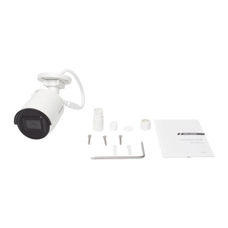 Bala Ip 4 Megapixel / Lente 2.8 Mm / 40 Mts Ir Exir / Exterior Ip67 / Wdr 120 Db / Poe / Micrófono Integrado / Acusense (evita F