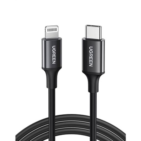Cable Usbc A Lightning  1 Metro  Certificado Mfi  Carga Rápida 60w  480 Mbps  Pd  Conector C94  Adecuado Para Iphone Ipad Y Ipod