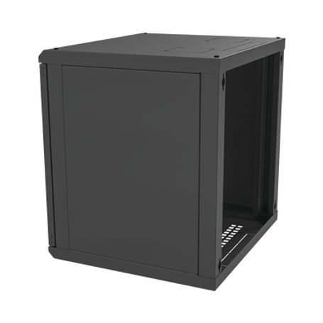 Gabinete Para Montaje En Pared Cuerpo Fijo Con 12 Unidades De Rack De 19in Puerta De Cristal Templado Fabricado En Acero