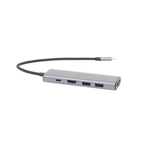 hub usbc multifuncional   a  hdmi 4k60hz  hdcp22  hdr103d  2 puertos usb30  lector de tarjetas sdtf uso simultáneo  usb c pd 10