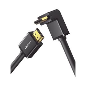 cable hdmi 20  en angulo de 90°   1 m  4k60hz  hdr  3d  hec canal ethernet hdmi  arc canal de retorno de audio  cec  32 canales