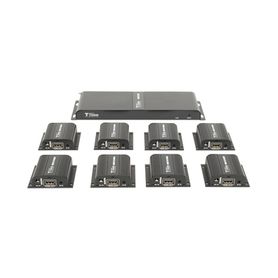 kit divisor y extensor hdmi extender splitter   divide 1 fuente hdmi a 8 pantallas  extiende la senal hdmi hasta 40 m  resoluci