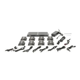 kit divisor y extensor hdmi extender splitter   divide 1 fuente hdmi a 8 pantallas  extiende la senal hdmi hasta 40 m  resoluci