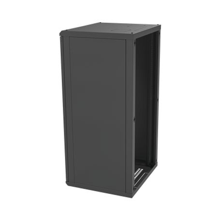 Gabinete Para Montaje En Pared Puerta De Cristal Templado Cuerpo Fijo Con Rack 19 De 24 Unidades