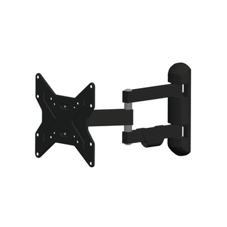  montaje de pared articulado para monitor de 13 a 37  soporta hasta 30 kg  vesa 200 x 200  100 x 100  75 x 75  acero  separacio